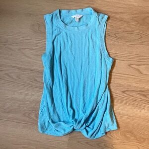 Time and Tru Light Blue Sleeveless Tank Top